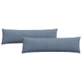 vidaXL Vankúše na pohovku 2 pcs Modrá 145 x 40 cm Kordúrová tkanina