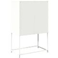 vidaXL Highboard White 68x39x107 cm Oceľ