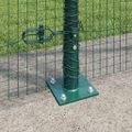 vidaXL Zvarené drôtené pletivo s betónovým základom 25 x 1,5 m Zelená