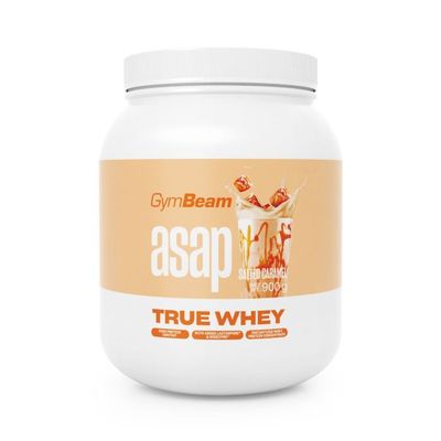 ASAP True Whey - GymBeam, slaný karamel, 900 g
