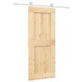 vidaXL Posuvné dvere Prírodná a biela 85 x 210 cm