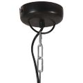 vidaXL Industriálna závesná lampa 25 W čierna mangovník 52 cm okrúhla E27