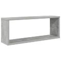vidaXL Nástenné police 6ks, betónovo sivé 60x15x23cm, kompozitné drevo