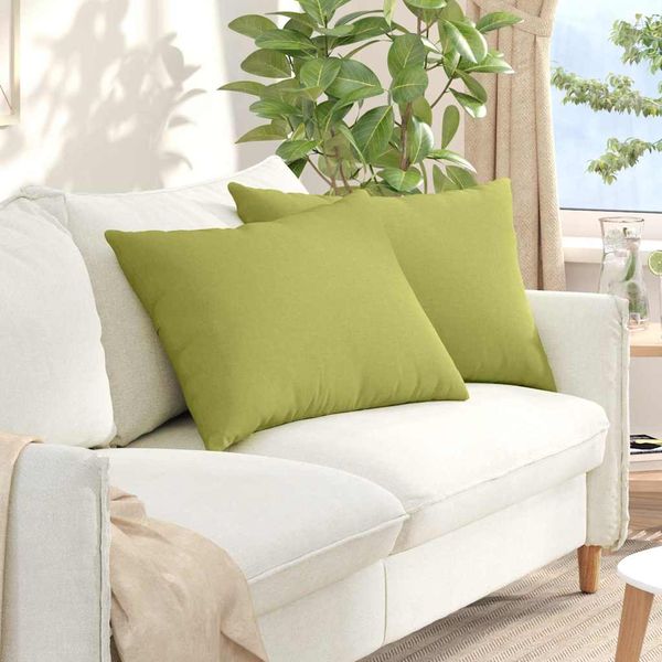 vidaXL Vankúše na pohovku 2 pcs Svetlo zelená 70 x 50 cm látka