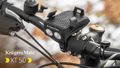 KRUGER & MATZ XT50 Držiak telefónu na bicykel 4v1 so svietidlom a powerbankou