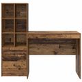 vidaXL Stôl Staré drevo 135,5 x 50 x 127 cm 2 ks