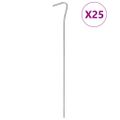vidaXL Stanové kolíky 25 ks 23 cm Ø4 mm pozinkovaná oceľ