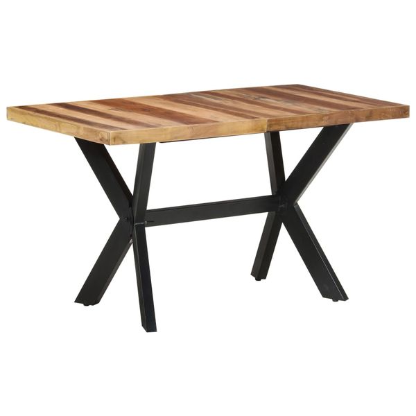 vidaXL Jedálenský stôl 140x70x75 cm, drevený masív s medovým náterom