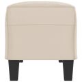 vidaXL Lavica krémová 100x35x41 cm látka z mikrovlákna