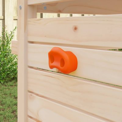vidaXL Lezecká chytka 12 pcs Oranžová 100 x 67 x 43 mm PP