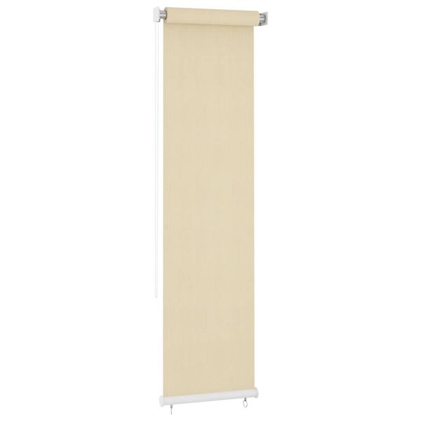 vidaXL Vonkajšia zatemňovacia roleta krémová 60x230 cm HDPE