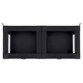 vidaXL Pedestal na práčku 2 ks Čierny 127 x 54,5 x 32,5 cm Oceľ