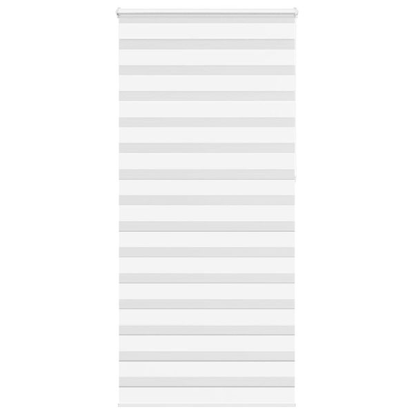 vidaXL Zebra roleta biela 105x230 cm šírka látky 100,9cm polyester