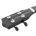 vidaXL Sopránové ukulele s taškou pre deti čierne 21"