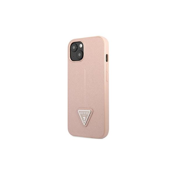 Puzdro Guess pre iPhone 14 Pro Max 6,7" GUHCP14XPSATLP ružová HC Saffiano PU Triangle