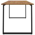 vidaXL Záhradný stôl s nohami v tvare U 160x80x75 cm akáciový masív