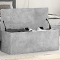 vidaXL Úložný box betónovo-sivý 90x35x35 cm spracované drevo