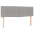 vidaXL Boxspring posteľ s matracom bledosivá 140x200 cm látka