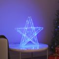 vidaXL 3D hviezda 50 LED Modrá 55 x 53.5 x 10 cm Akryl