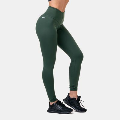 Dámske legíny Classic Hero High Waist Green – NEBBIA, veľkosť XS