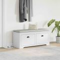vidaXL Lavica do predsiene "BODO" Biela 114x40x45 cm