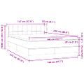 vidaXL Posteľný rám boxsping s matracom tmavozelený 140x220 cm zamat