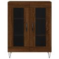 vidaXL Vysoká skrinka hnedý dub 69,5x34x180 cm spracované drevo