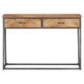 vidaXL Konzolový stolík 110x35x75 cm akáciový masív