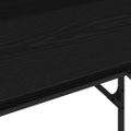 vidaXL Stôl Čierny dub 100 x 50 x 86,5 cm Kompozitné drevo