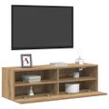 vidaXL TV nástenná skriňa 2 ks dub artisan Kompozitné drevo
