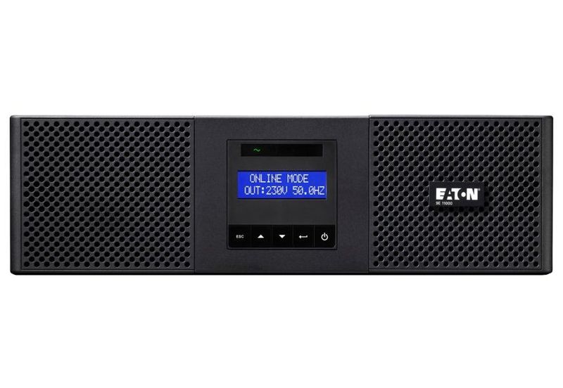 EATON UPS 9E 11000i Power module Rack3U, 11kVA, 10kW, 1/1 fáza UPS, 11 kVA, 10 kW, online dvojitá konverzia, rack 3U, pevné pripojenie, sínusový výstup, LCD displej