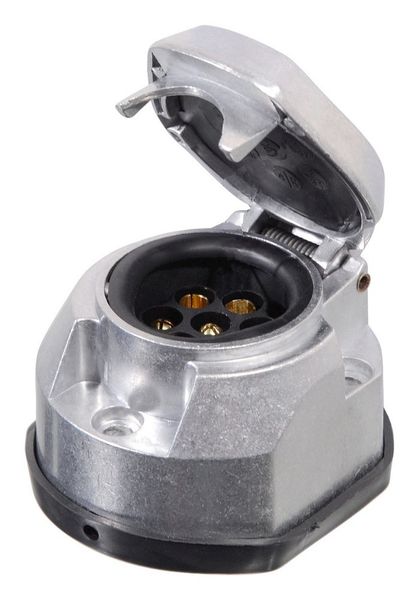 Zásuvka ťažného zariadenia Compass 07451 7 pólov ALU s tesnením
