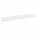 vidaXL Obrubník trávnika 20 ks 100 x 10 x 8 cm Oceľ Biela