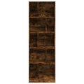 vidaXL Knižnica dymový dub 57x28,5x174 cm kompozitné drevo