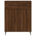 vidaXL Vysoká skrinka hnedý dub 69,5x34x180 cm spracované drevo