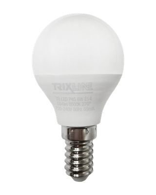 LED žiarovka Trixline 6W 564lm E14 P45 6500K