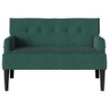 vidaXL Chesterfield lavica Tmavozelená 112 x 65,5 x 75 cm Zamat