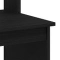 vidaXL Písací stôl s policami, čierny dub 102x45x148 cm, umelé drevo