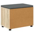 vidaXL Predsieňová lavica s vankúšom Sonoma dub 60 x 38 x 46 cm