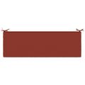 vidaXL Vankúš na lavičku SOEST 100% polyester Červená 140 x 50 x 5 cm