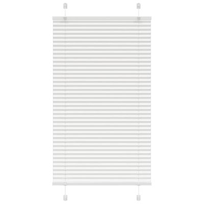 vidaXL plisovaná roleta biela 75x150 cm Šírka látky 74,4 cm