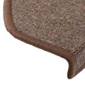 vidaXL Schodové rohože 20 ks 65x24x4 cm kávovo hnedé polkruhové veľké