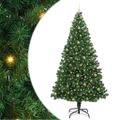 vidaXL Umelý vianočný stromček Zelená 240 cm PVC a Oceľ a Plast