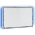 vidaXL LED kúpeľňové zrkadlo sivé sonoma 60x8,5x38 cm kompozitné drevo