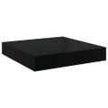 vidaXL Plávajúce nástenné police 4 ks, lesklé čierne 40x23,5x3,8 cm, MDF