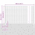 vidaXL Zvarené pletivo s podperami 10 x 1,4 m PVC potiahnutá oceľ