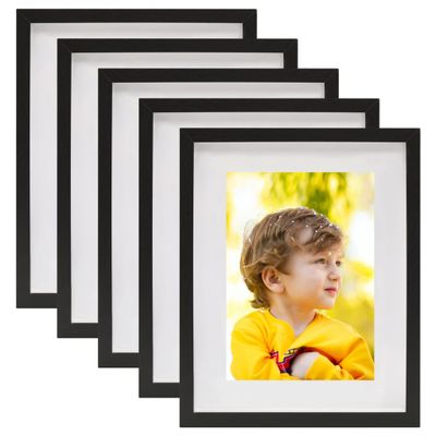 vidaXL 3D fotorámiky 5 ks čierne 21x29,7 cm na 15x20 cm fotku