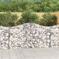 vidaXL Oblúkové gabiónové koše 18 ks 200x50x100/120cm pozinkov. železo