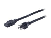 Elektrický kábel - NEMA 5-15 (M) do power IEC 60320 C13 - AC 120 V - 2,44 m - čierna - pre P/N: SCL500RM1U, SMT1500X93, SMT750RM2UCNC, SMT750X93, SMX2KR2UX145, SMX3KR2UNCX145