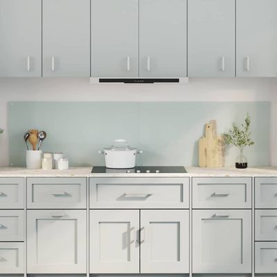 vidaXL Kuchynský obklad 2 pcs Biela 100 x 50 cm tvrdené sklo